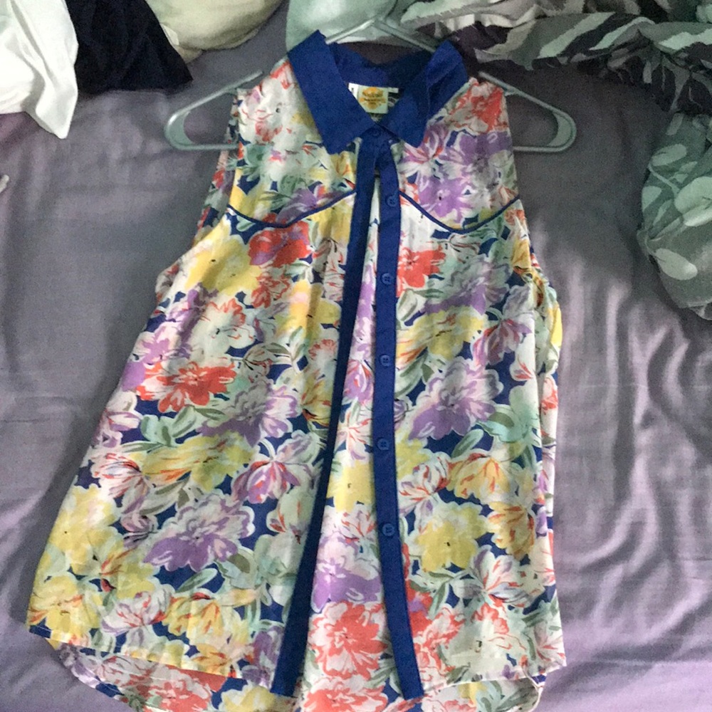 floral tank/blouse